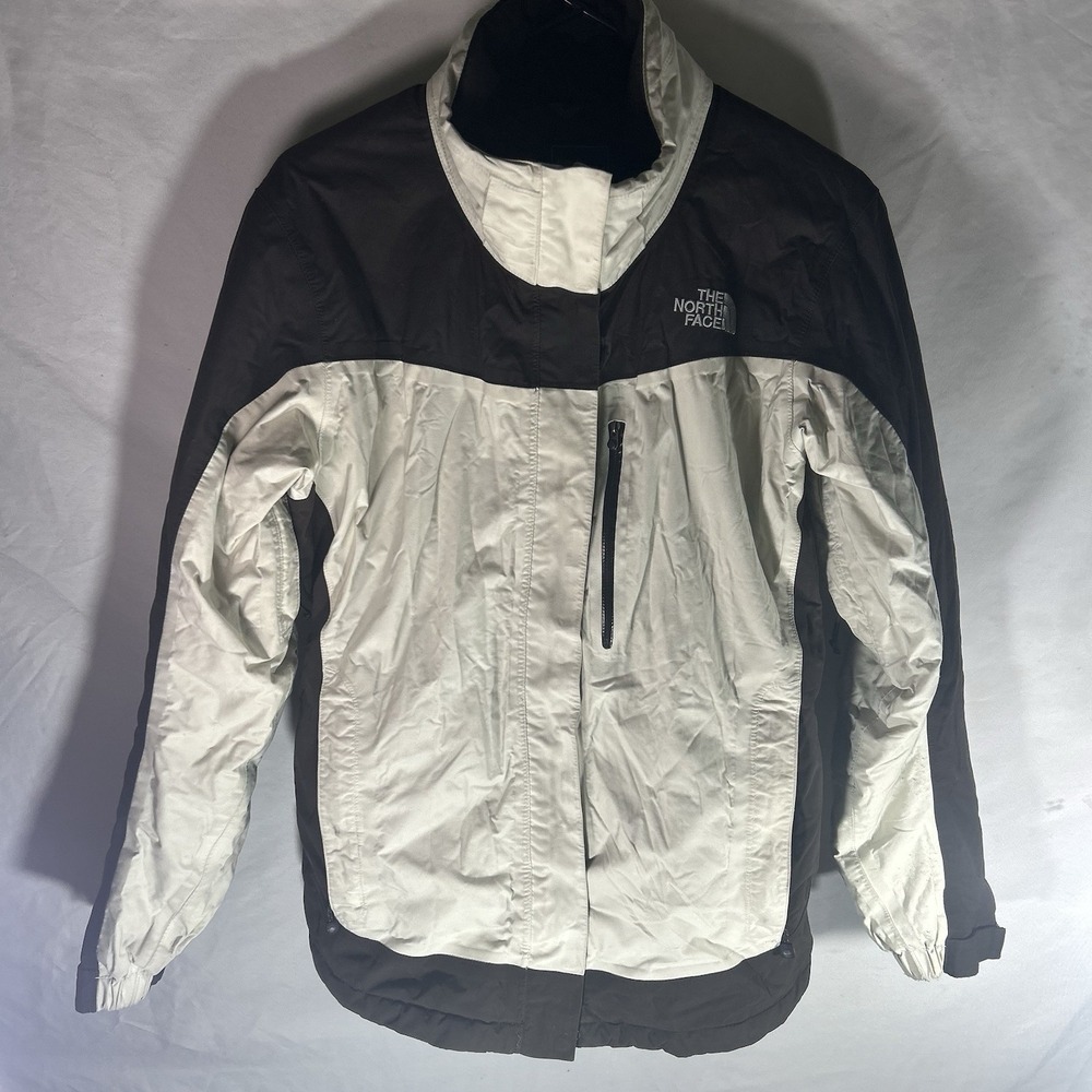 The North Face Womens Large Insulated Ski Snow Jacket Brown Beige Coat